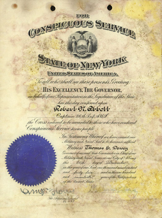 Award, Conspicuous Service