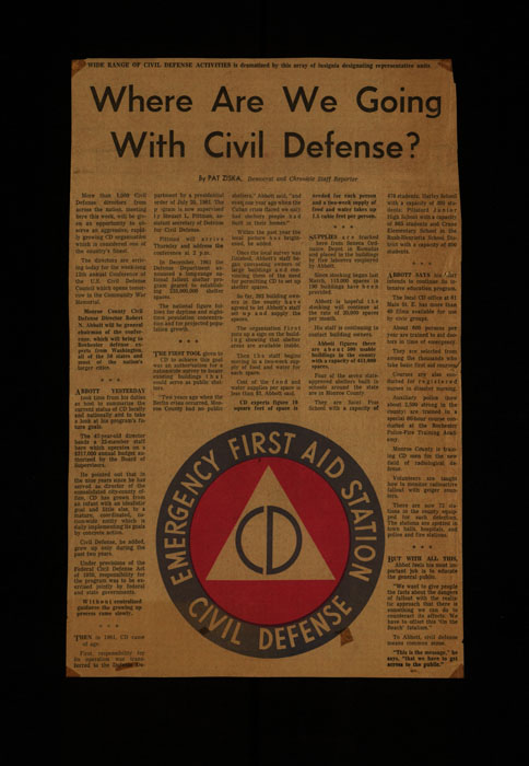 Article, “Where Are We Going with Civil Defense?”