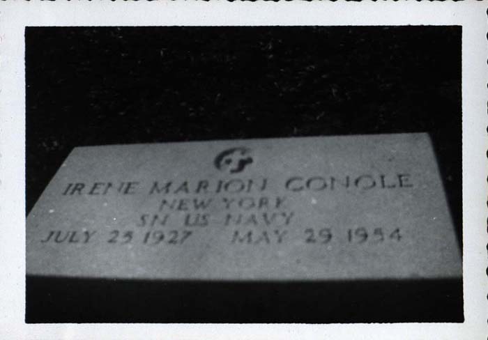 Photograph, Irene Conole’s headstone