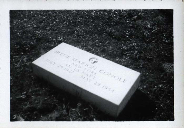 Photograph, Irene Conole’s headstone (2)