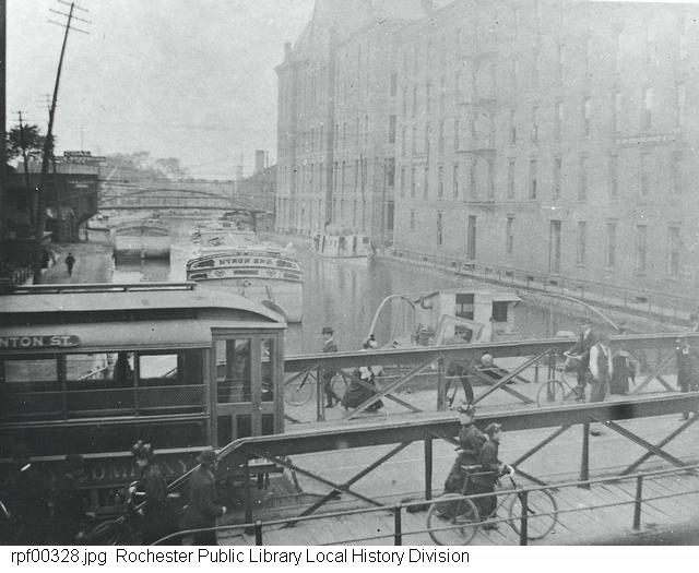 Photograph, Exchange Street swing bridge, Rochester, NY